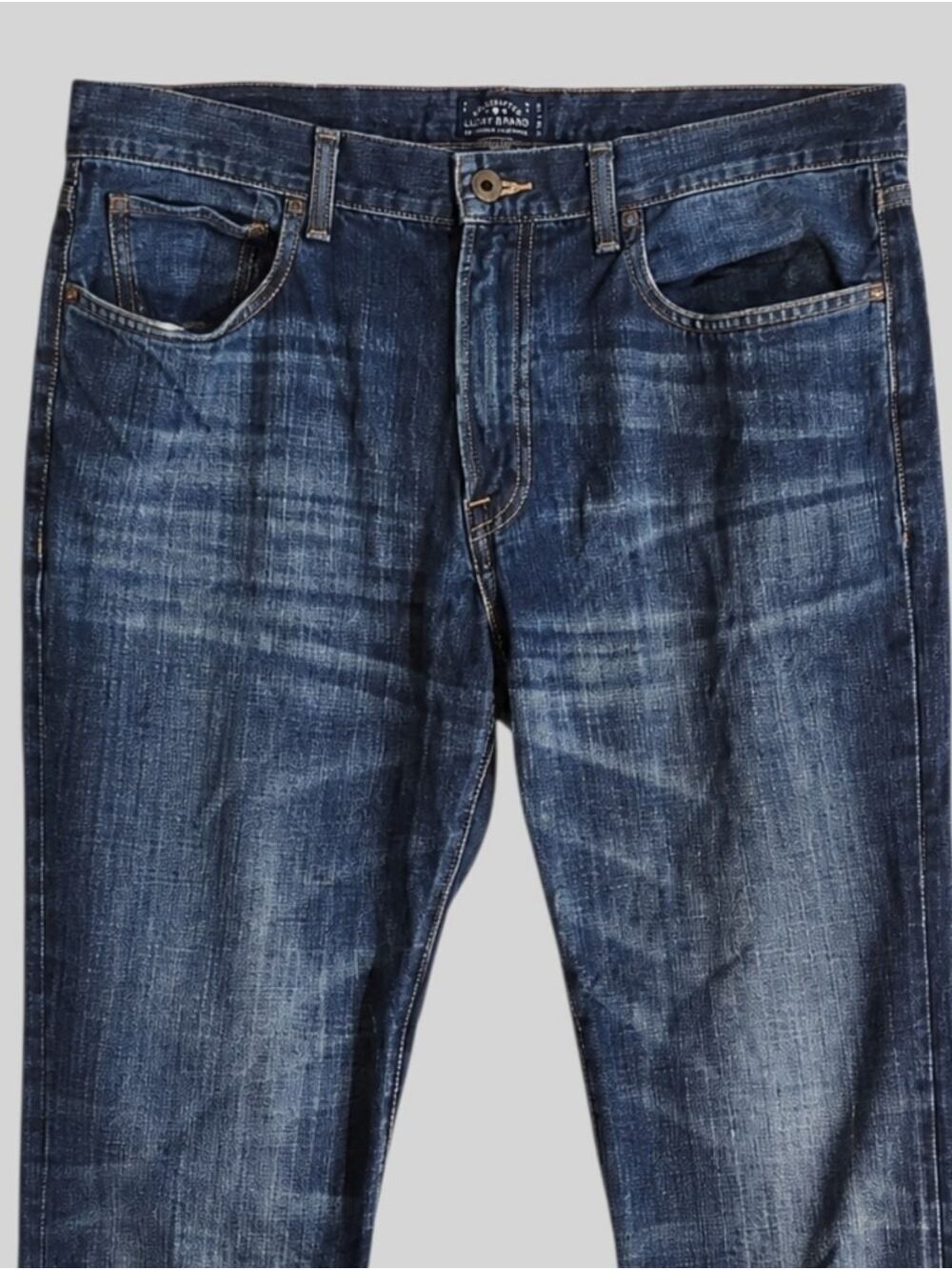 Lucky Brand 121 Heritage Slim Jeans W38 L30 Coastal Dadcore Denim - Picture 4 of 10